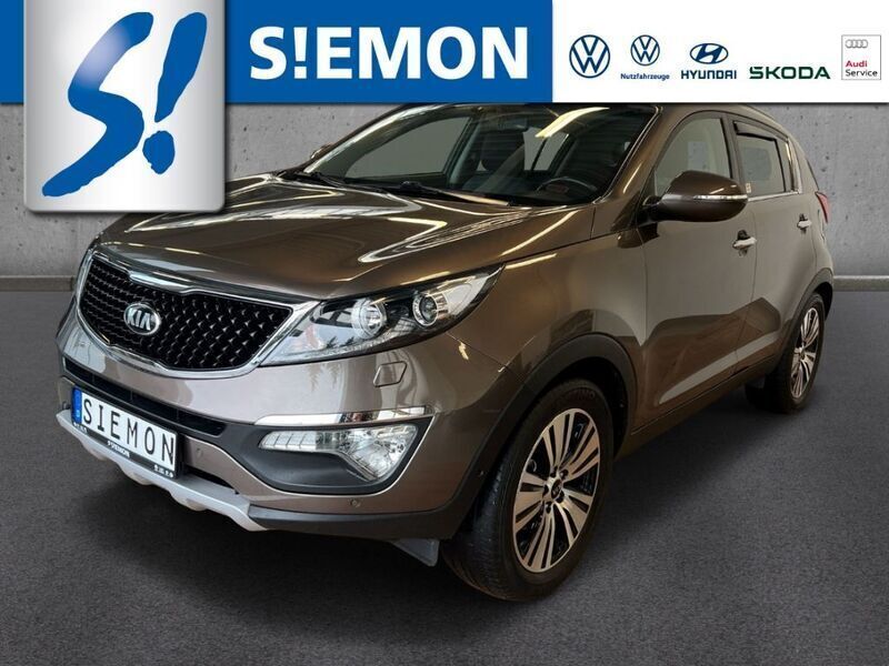 D5u) sandbeige met. (beige Gebraucht 2014 Kia Sportage Spirit SUV | 14.730 € (Etwas zu teuer) - Bild 1/4