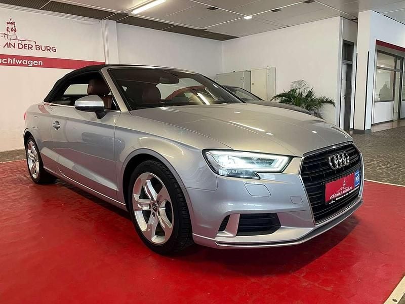 Florettsilber Gebraucht 2018 Audi A3 Cabriolet Sport Cabrio | 18.950 € (Fairer Preis) - Bild 1/4