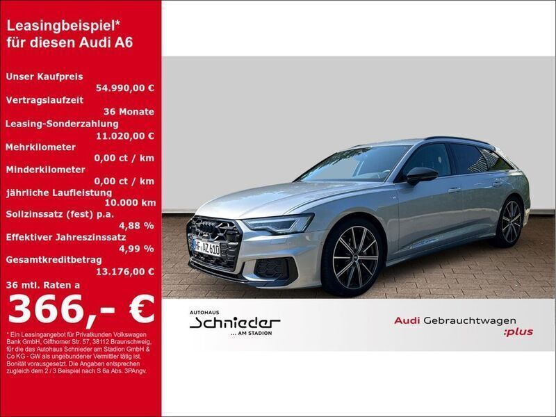 Silber Gebraucht 2024 Audi A6 S-Line Kombi | 54.990 € - Bild 1/3
