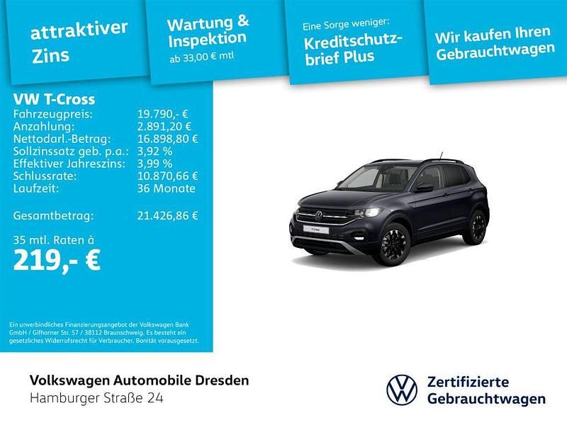 Gold Gebraucht 2022 VW T-Cross Life SUV | 19.790 € (Fairer Preis) - Bild 1/4