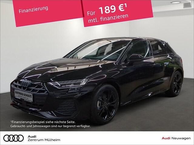 Mythosschwarz metallic Gebraucht 2025 Audi A3 S-Line Limousine | 34.350 € (Guter Preis) - Bild 1/4