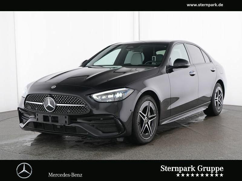 Lack obsidianschwarz Gebraucht 2024 Mercedes C300e Premium Limousine | 45.990 € (Fairer Preis) - Bild 1/4