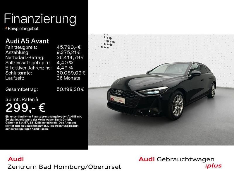 Mythosschwarz metallic Gebraucht 2025 Audi A5 Sport Kombi | 45.790 € (Fairer Preis) - Bild 1/4