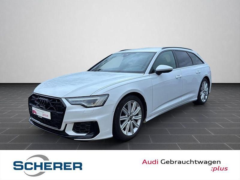 Gletscherweiß metallic Gebraucht 2024 Audi S6 Ambiente Kombi | 59.990 € (Superpreis) - Bild 1/4