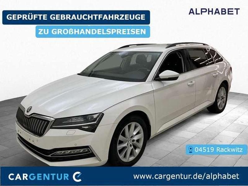 Candyweiss uni Gebraucht 2020 Skoda Superb Ambition Kombi | 15.307 € (Fairer Preis) - Bild 1/2