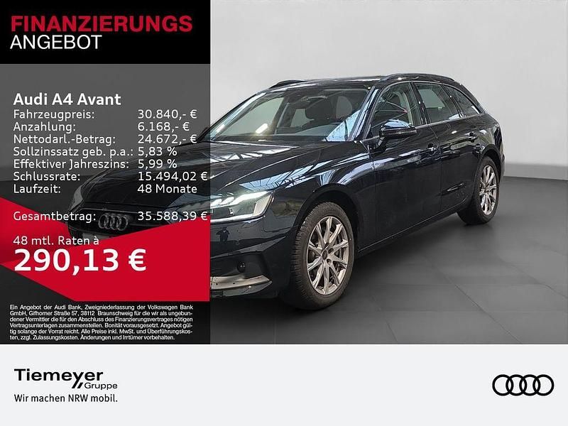 Brillantschwarz Gebraucht 2023 Audi A4 Basis Kombi | 30.840 € (Guter Preis) - Bild 1/4
