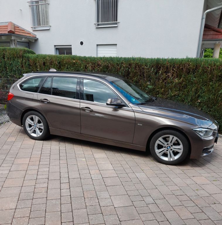 Braun Gebraucht 2014 BMW 320 Luxury Line Kombi | 12.800 € (Fairer Preis) - Bild 1/4