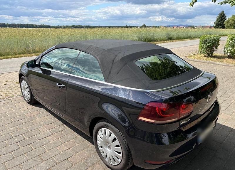 Schwarz Gebraucht 2013 VW Golf Cabriolet Cabrio | 5.200 € (Teuer) - Bild 1/4