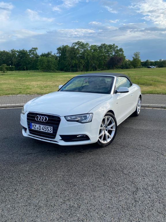 Weiß Gebraucht 2013 Audi A5 Cabriolet S-Line Cabrio | 14.500 € (Fairer Preis) - Bild 1/4