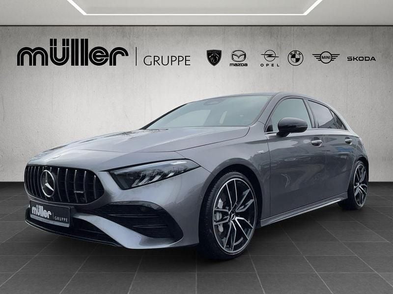 Grau Gebraucht 2023 Mercedes A35 AMG AMG line Limousine | 41.410 € (Etwas zu teuer) - Bild 1/4
