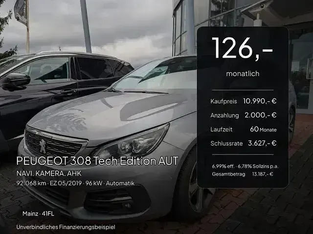Gebraucht Peugeot 308 131 PS (96 kW) 2019 Grau Kombi