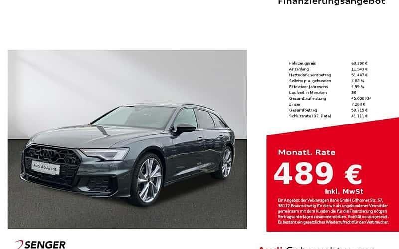 Grau Gebraucht 2025 Audi A6 S-Line Kombi | 63.390 € (Teuer) - Bild 1/4