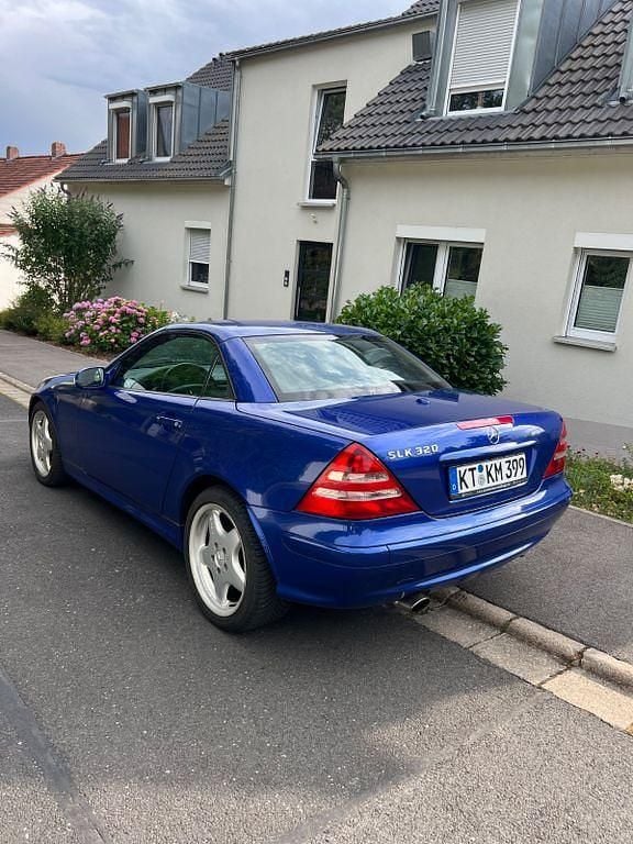 Blau Gebraucht 2000 Mercedes SLK320 Cabrio | 3.300 € (Superpreis) - Bild 1/4