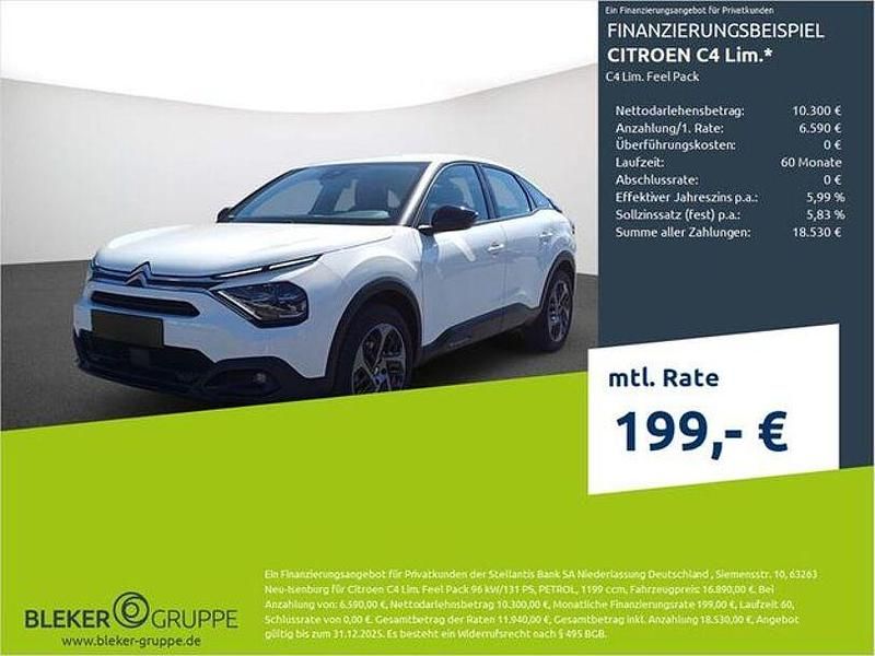 Weiß Gebraucht 2023 Citroën C4 Feel Limousine | 16.890 € (Fairer Preis) - Bild 1/3