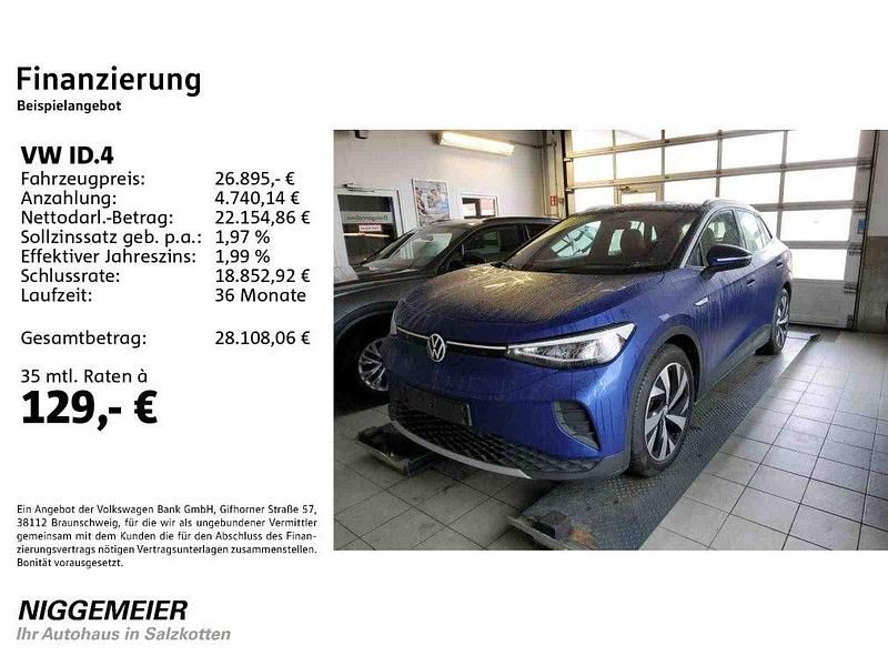 Gebraucht VW ID.4 Pro Performance 150 kW (204 PS) 2022 Blue dusk metallic (metallic) SUV