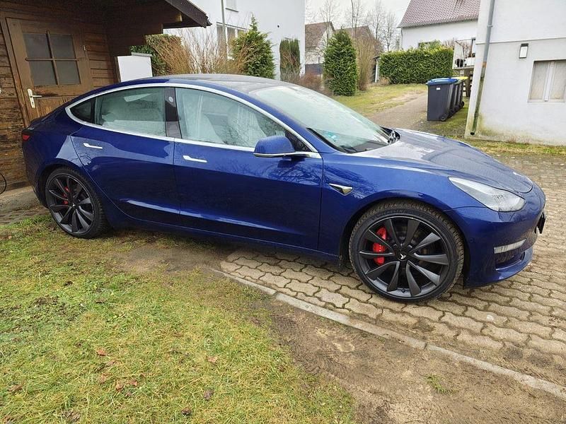 Gebraucht Tesla Model 3 Performance 377 kW (513 PS) 2020 Blau Limousine