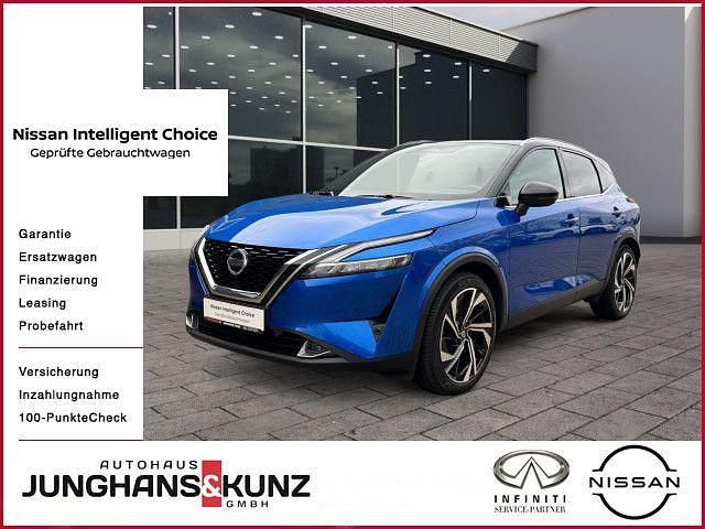 Magnetic blue/black m Gebraucht 2021 Nissan Qashqai Tekna+ SUV | 27.900 € (Fairer Preis) - Bild 1/4