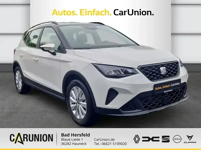 Gebraucht Seat Arona Style 95 PS (69 kW) 2022 Candy weiß/dach schwarz SUV