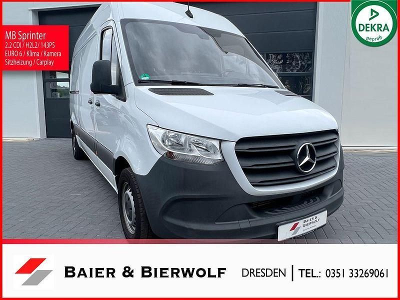 Arktikweiss Gebraucht 2019 Mercedes Sprinter Van | 26.590 € (Teuer) - Bild 1/4
