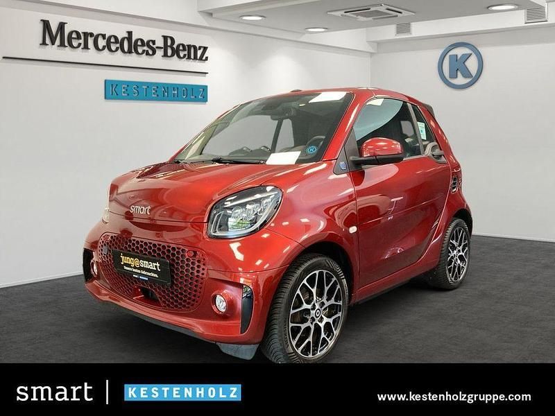 Rot Gebraucht 2021 Smart ForTwo Electric Drive Prime Cabrio | 14.990 € (Etwas zu teuer) - Bild 1/4