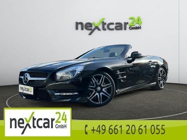 Black metallic Gebraucht 2015 Mercedes SL500 AMG line Cabrio | 62.990 € (Fairer Preis) - Bild 1/4