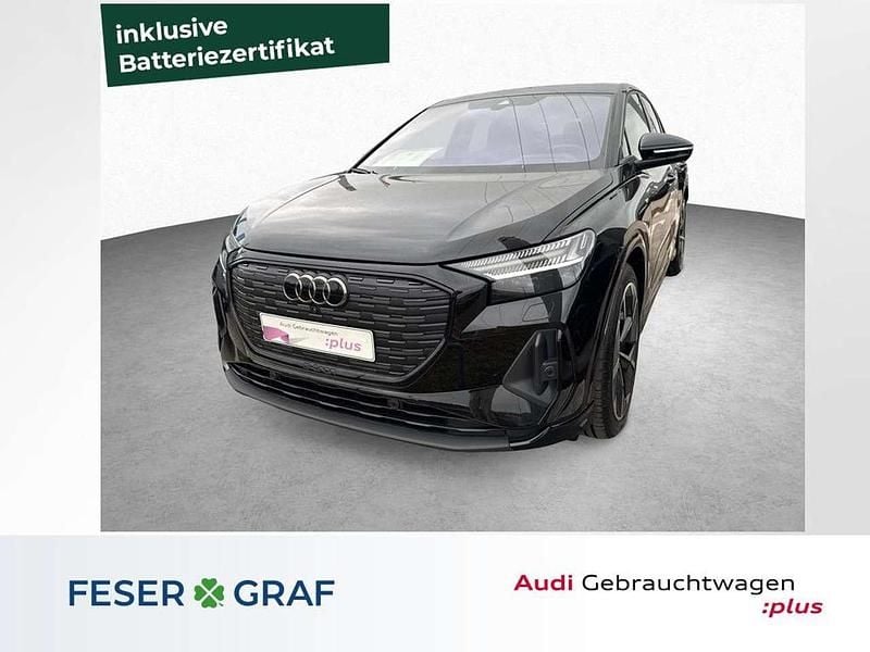 Mythosschwarz Gebraucht 2024 Audi Q4 e-tron S-Line SUV | 44.890 € (Etwas zu teuer) - Bild 1/4