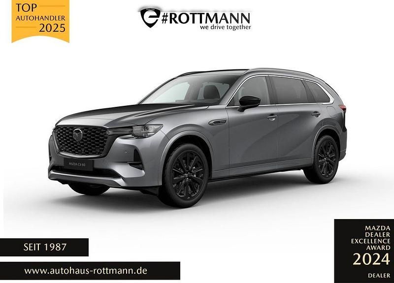 Grau Neu 2025 Mazda CX-80 Homura-Line SUV | 56.270 € (Fairer Preis) - Bild 1/4