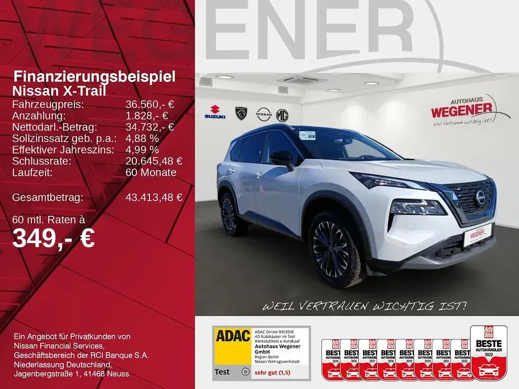 Neu Nissan X-Trail N-Connecta 163 PS (119 kW) 2026 Pearl white/black SUV