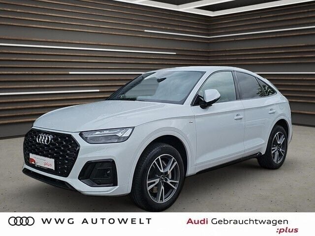 Gletscherweiß metallic Gebraucht 2023 Audi Q5 Sportback S-Line SUV | 45.780 € (Superpreis) - Bild 1/4
