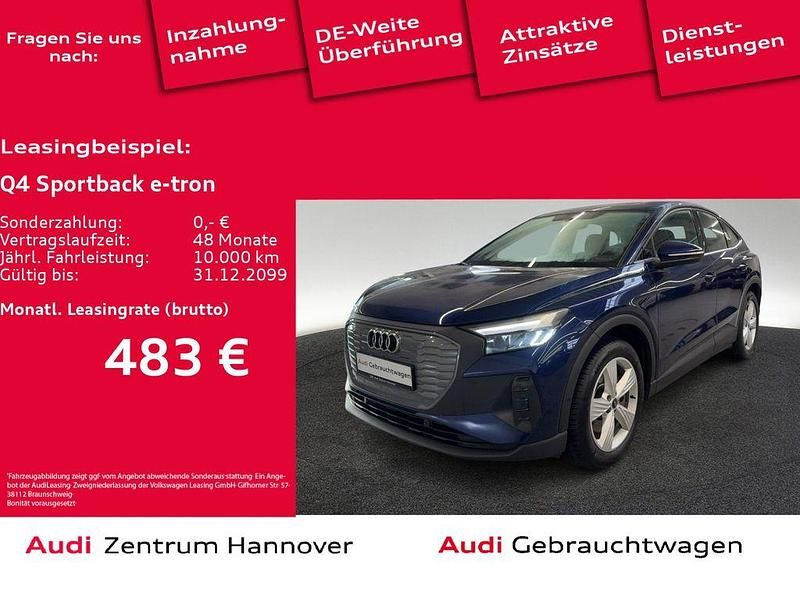 Blau Gebraucht 2022 Audi Q4 Sportback e-tron Comfort SUV | 28.450 € (Fairer Preis) - Bild 1/4