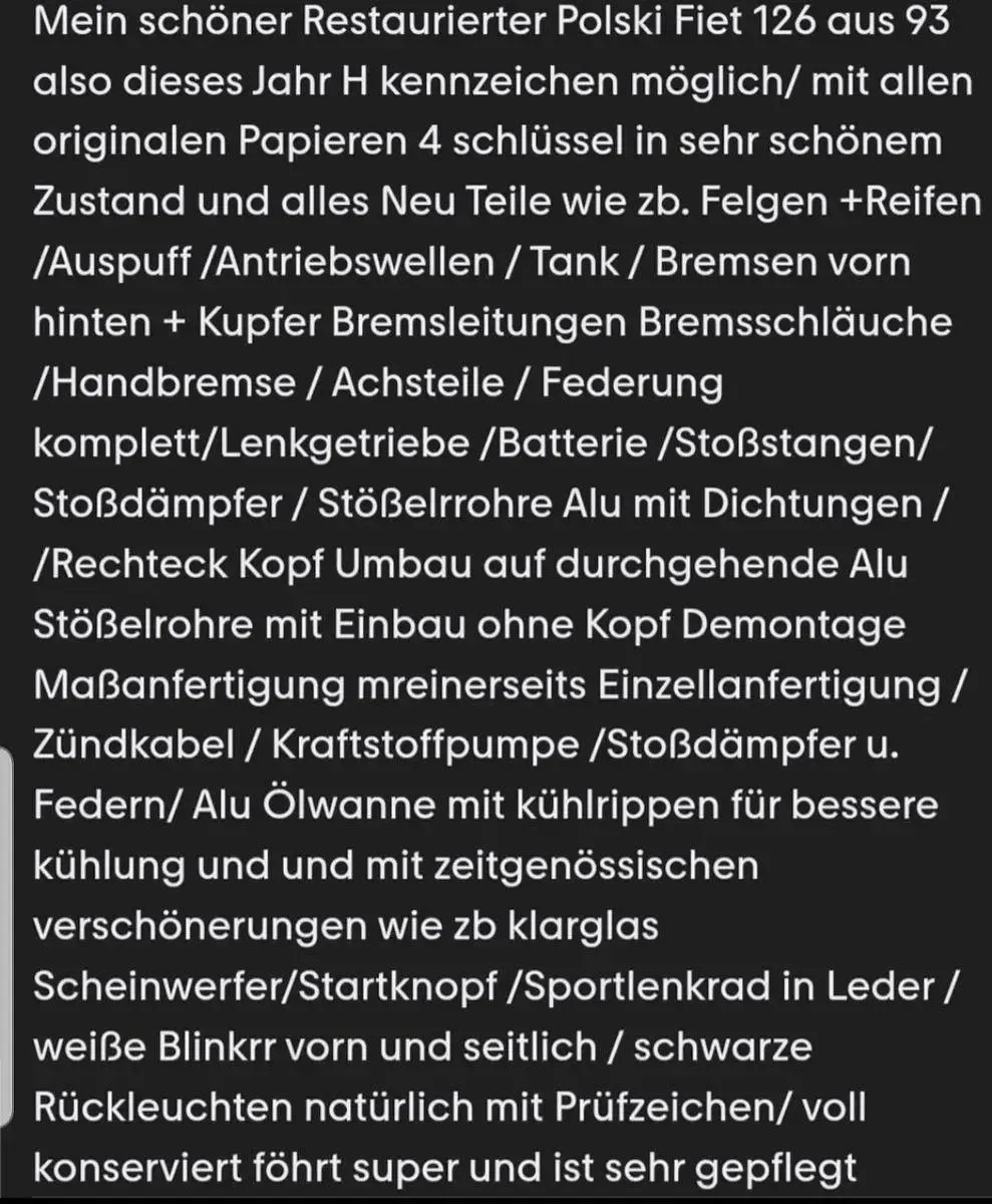 Gebraucht Fiat 126 24 PS (17 kW) 1993 Grün Kleinwagen