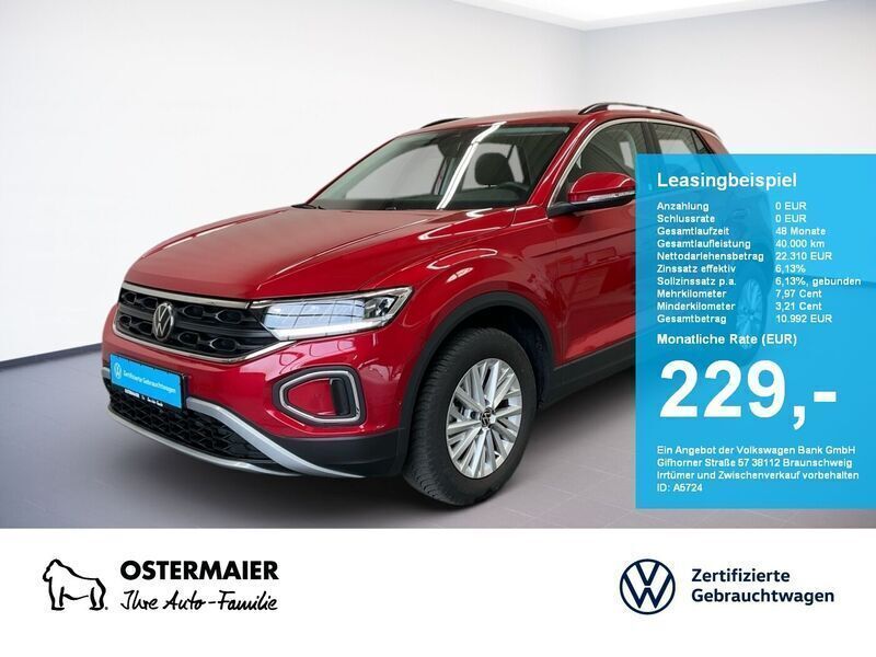 Grau Gebraucht 2023 VW T-Roc Life SUV | 22.310 € (Guter Preis) - Bild 1/4