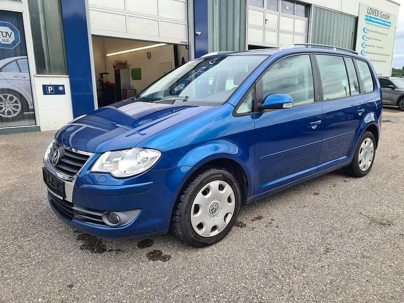 Biscay blue perleffekt Gebraucht 2007 VW Touran Trendline Van / Kleinbus | 2.990 € (Superpreis) - Bild 1/4
