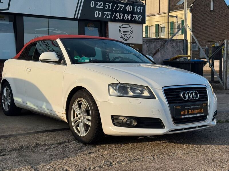 Weiß Gebraucht 2008 Audi A3 Cabriolet Ambition Cabrio | 7.490 € (Guter Preis) - Bild 1/4