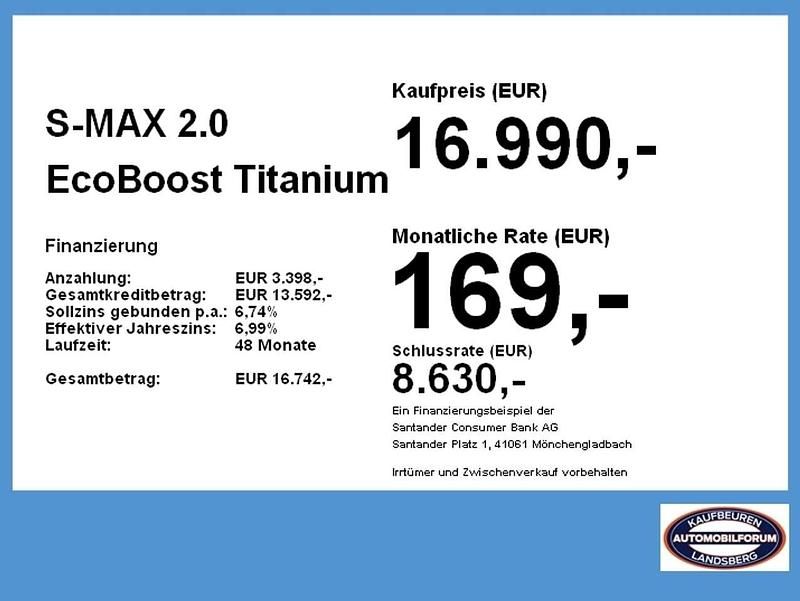 Gebraucht Ford S-MAX Titanium 239 PS (175 kW) 2016 Frostweiß Van / Kleinbus