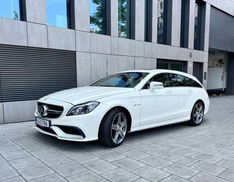 Weiß Gebraucht 2016 Mercedes CLS63 AMG Shooting Brake AMG Kombi | 44.900 € (Superpreis) - Bild 1/4