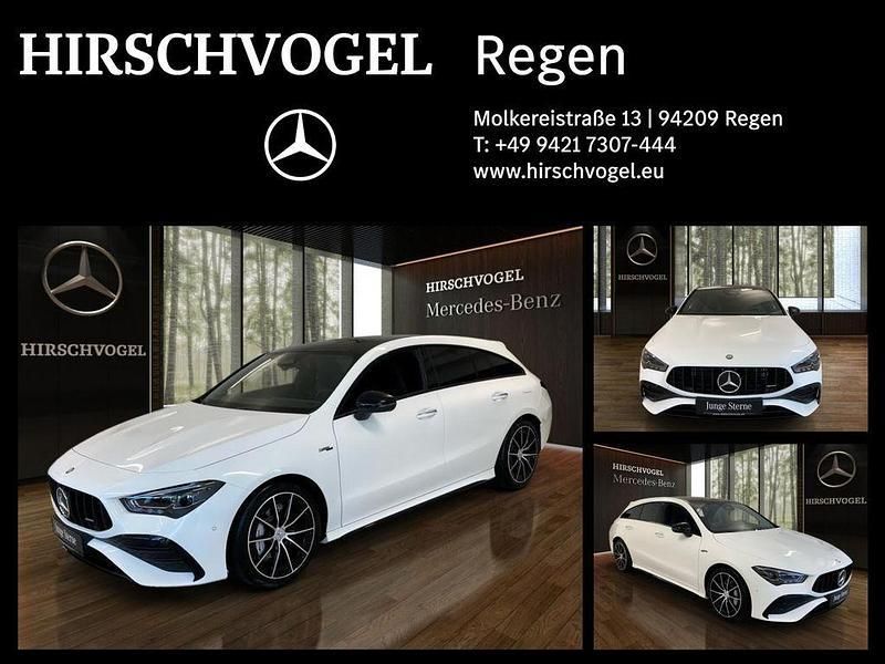 Unilack polarweiß Gebraucht 2024 Mercedes CLA35 AMG AMG Kombi | 46.420 € (Fairer Preis) - Bild 1/4