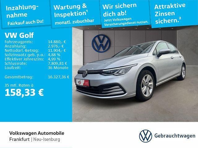 Reflexsilber metallic Gebraucht 2020 VW Golf VIII Life Limousine | 14.880 € (Fairer Preis) - Bild 1/4
