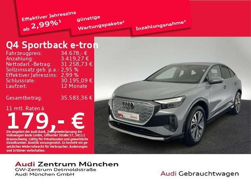 Kieselgrau Gebraucht 2023 Audi Q4 e-tron S-Line SUV | 34.678 € (Superpreis) - Bild 1/2