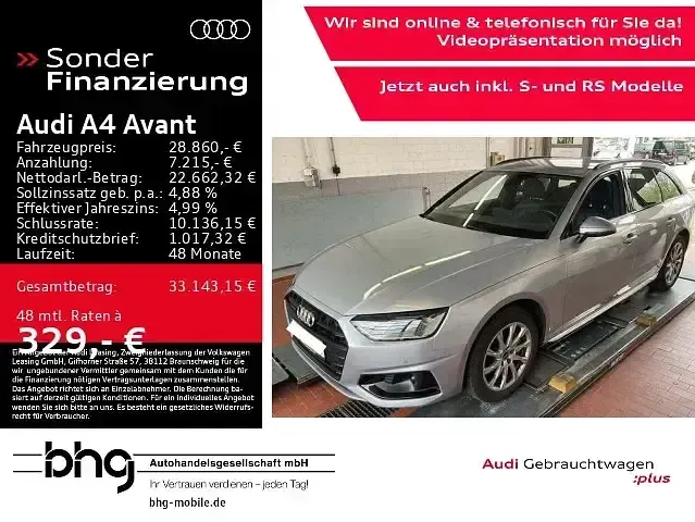 Gebraucht Audi A4 Advanced Plus 204 PS (150 kW) 2021 Kombi