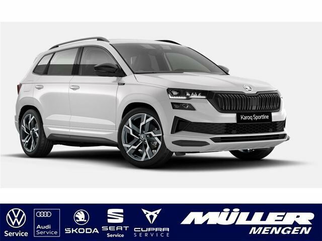 Weiß Gebraucht 2022 Skoda Karoq SportLine SUV | 38.790 € - Bild 1/4