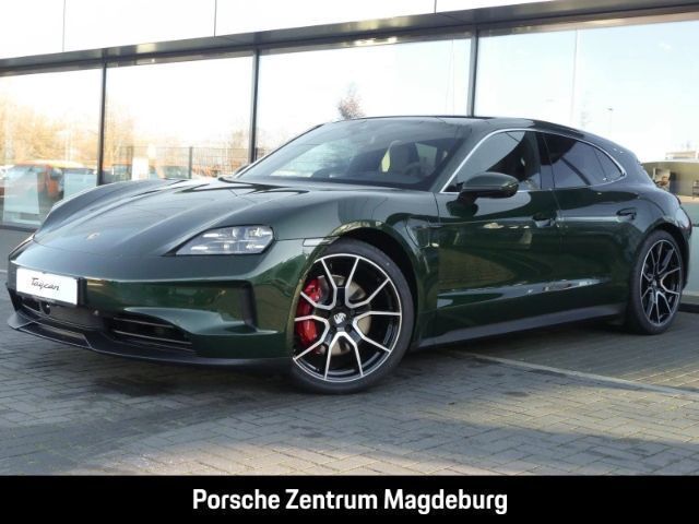 Oakgrünmetallic neo Gebraucht 2024 Porsche Taycan 4S Sport Turismo Limousine | 117.990 € - Bild 1/4