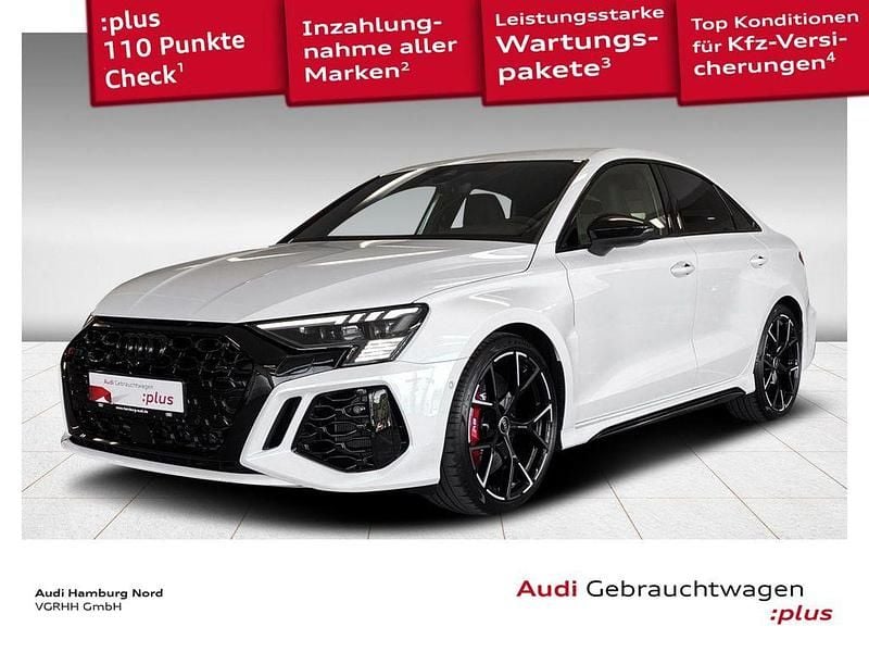 2y gletscherweiß metallic Gebraucht 2024 Audi RS3 Ambiente Kleinwagen | 61.920 € (Guter Preis) - Bild 1/3