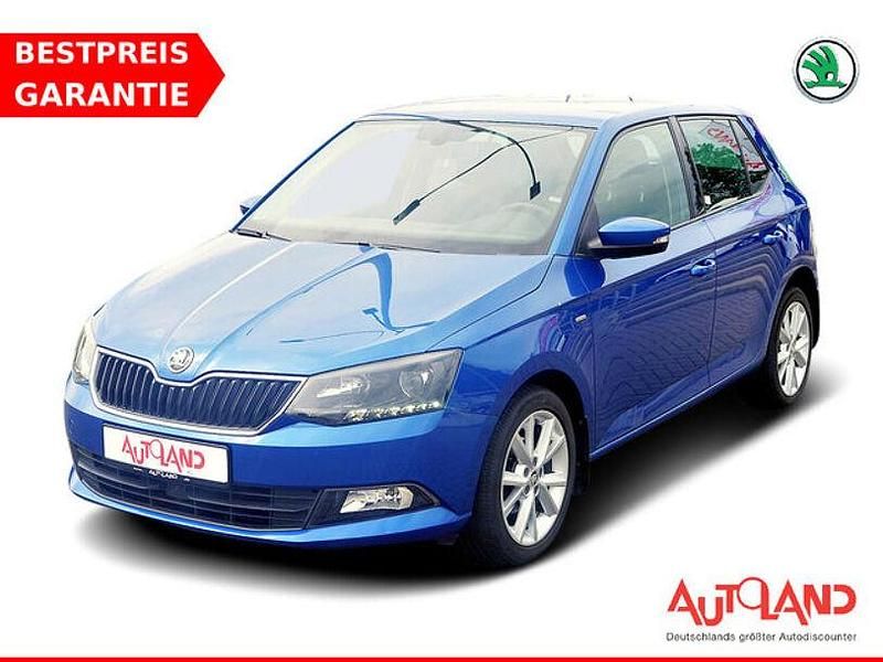 Blau Gebraucht 2018 Skoda Fabia Clever Kleinwagen | 13.950 € (Teuer) - Bild 1/4