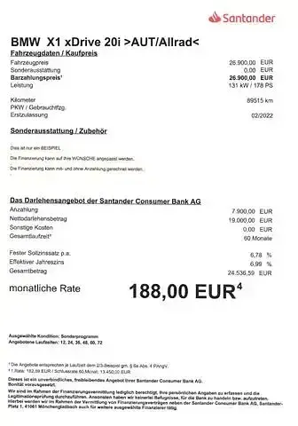 Gebraucht BMW X1 Sport Line 192 PS (141 kW) 2022 Schwarz SUV
