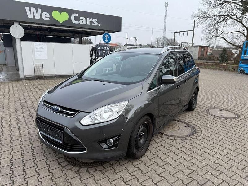 Grau Gebraucht 2015 Ford Grand C-Max Titanium Van / Kleinbus | 8.900 € (Superpreis) - Bild 1/4