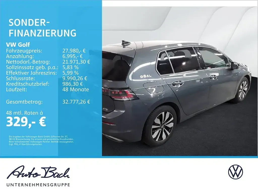 Gebraucht VW Golf VIII Goal 150 PS (110 kW) 2025 Grau Limousine
