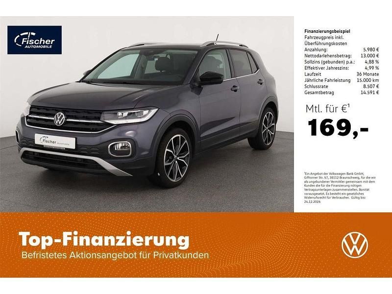 Grau Gebraucht 2022 VW T-Cross Style SUV | 18.980 € (Fairer Preis) - Bild 1/4