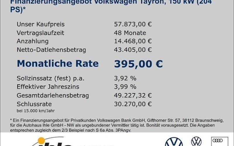 Neu VW Tayron Life 204 PS (150 kW) 2025 Grau SUV