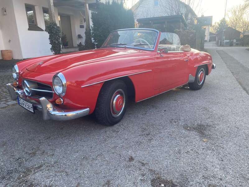 Rot Gebraucht 1956 Mercedes 190 Cabrio | 104.000 € - Bild 1/4